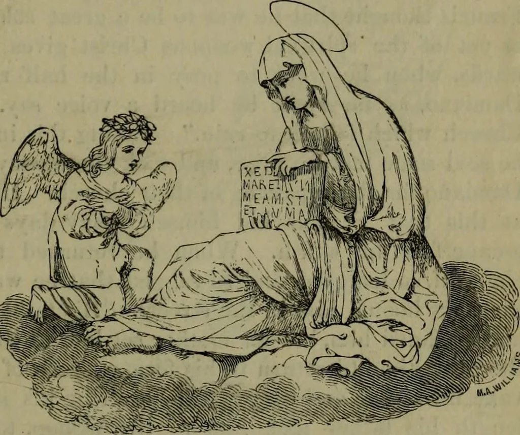 An illustration from A handbook of legendary and mythological art, 1876, leaf 128