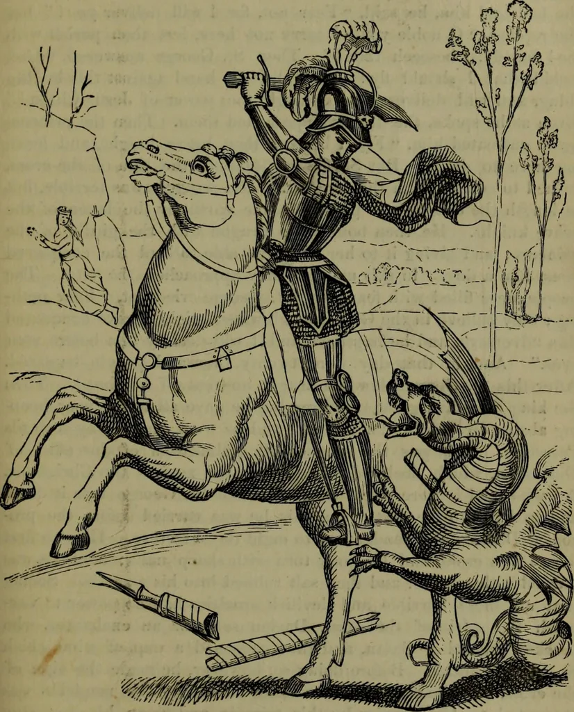 An illustration from A handbook of legendary and mythological art, 1876, leaf 140