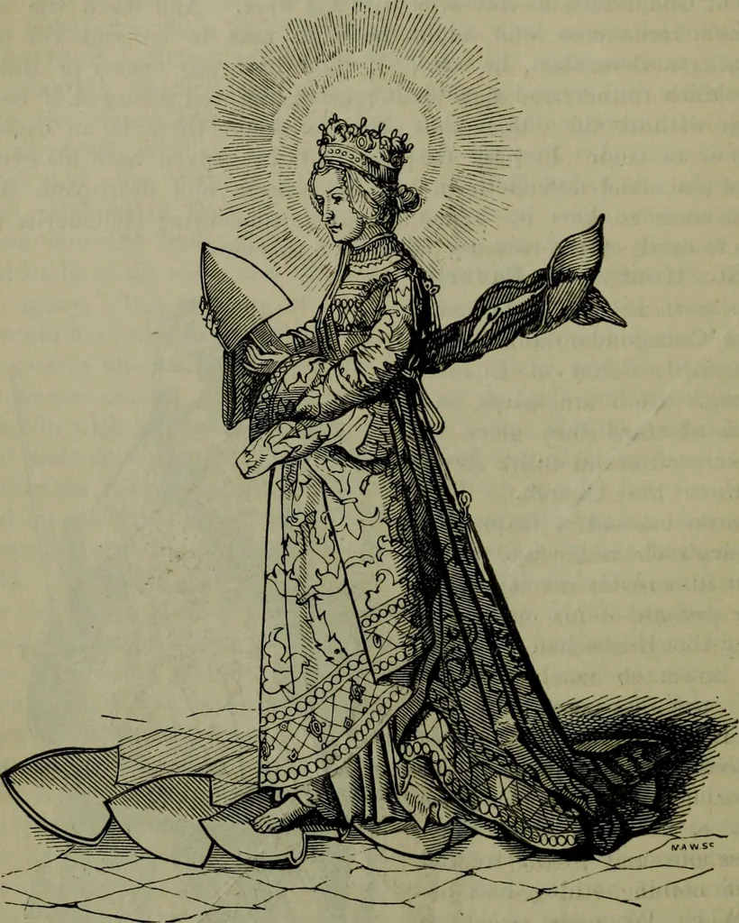 An illustration from A handbook of legendary and mythological art, 1876, leaf 153