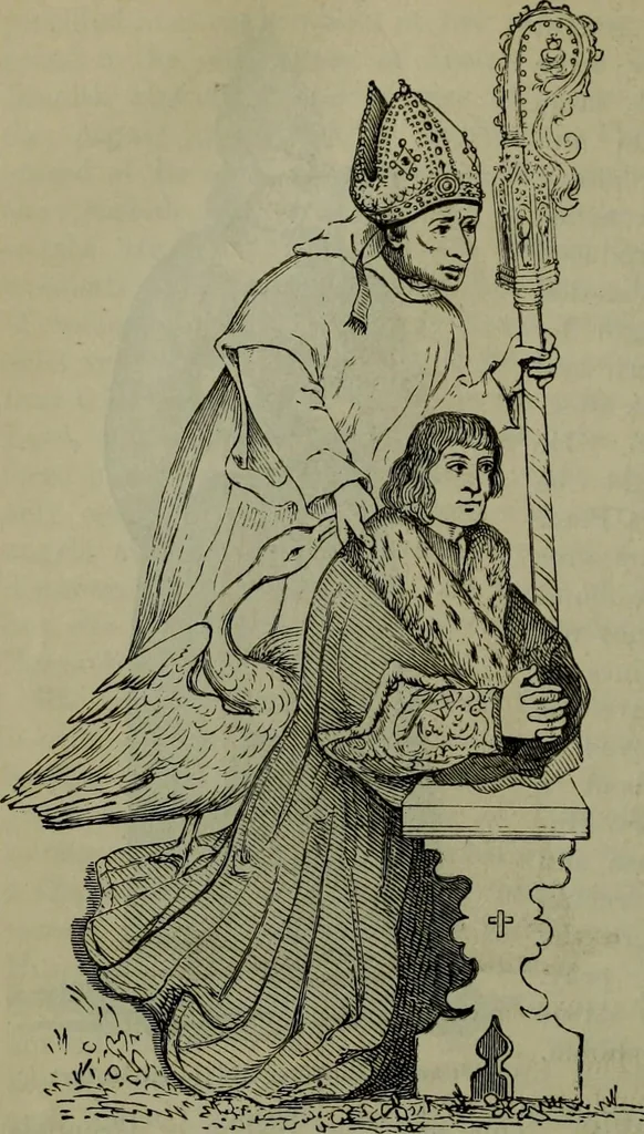 An illustration from A handbook of legendary and mythological art, 1876, leaf 157