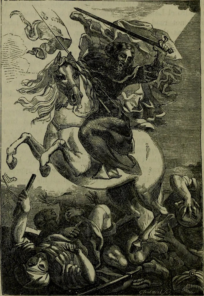An illustration from A handbook of legendary and mythological art, 1876, leaf 163