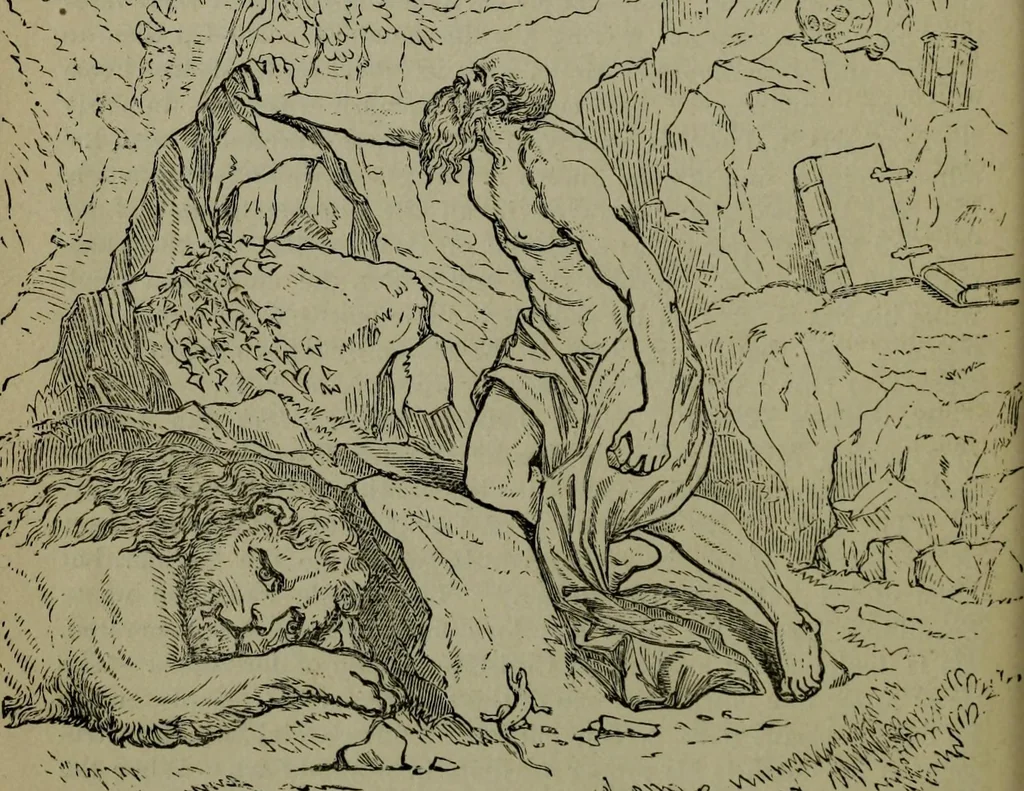 An illustration from A handbook of legendary and mythological art, 1876, leaf 167