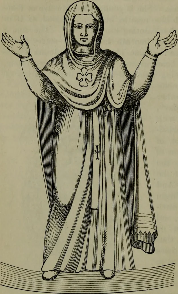 An illustration from A handbook of legendary and mythological art, 1876, leaf 225