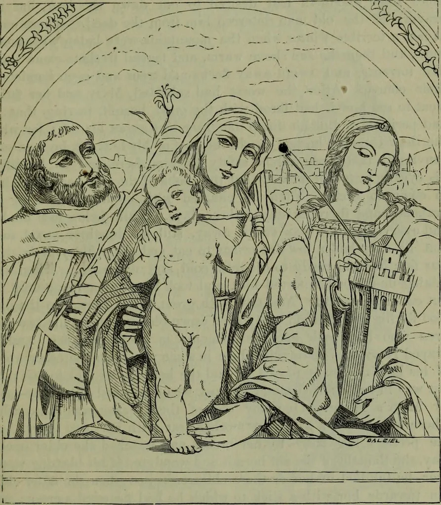 An illustration from A handbook of legendary and mythological art, 1876, leaf 228