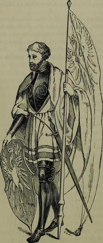 An illustration from A handbook of legendary and mythological art, 1876, leaf 245