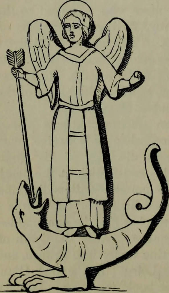 An illustration from A handbook of legendary and mythological art, 1876, leaf 247