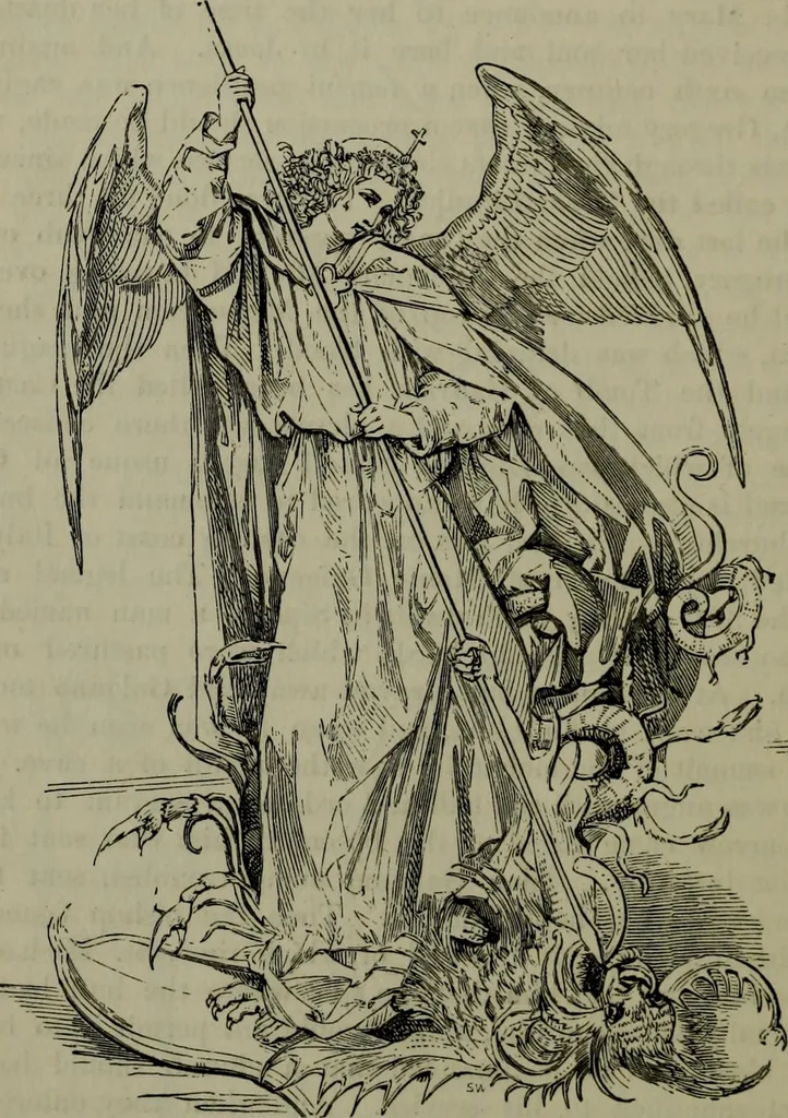 An illustration from A handbook of legendary and mythological art, 1876, leaf 249
