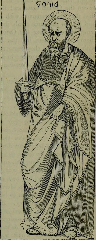 An illustration from A handbook of legendary and mythological art, 1876, leaf 266