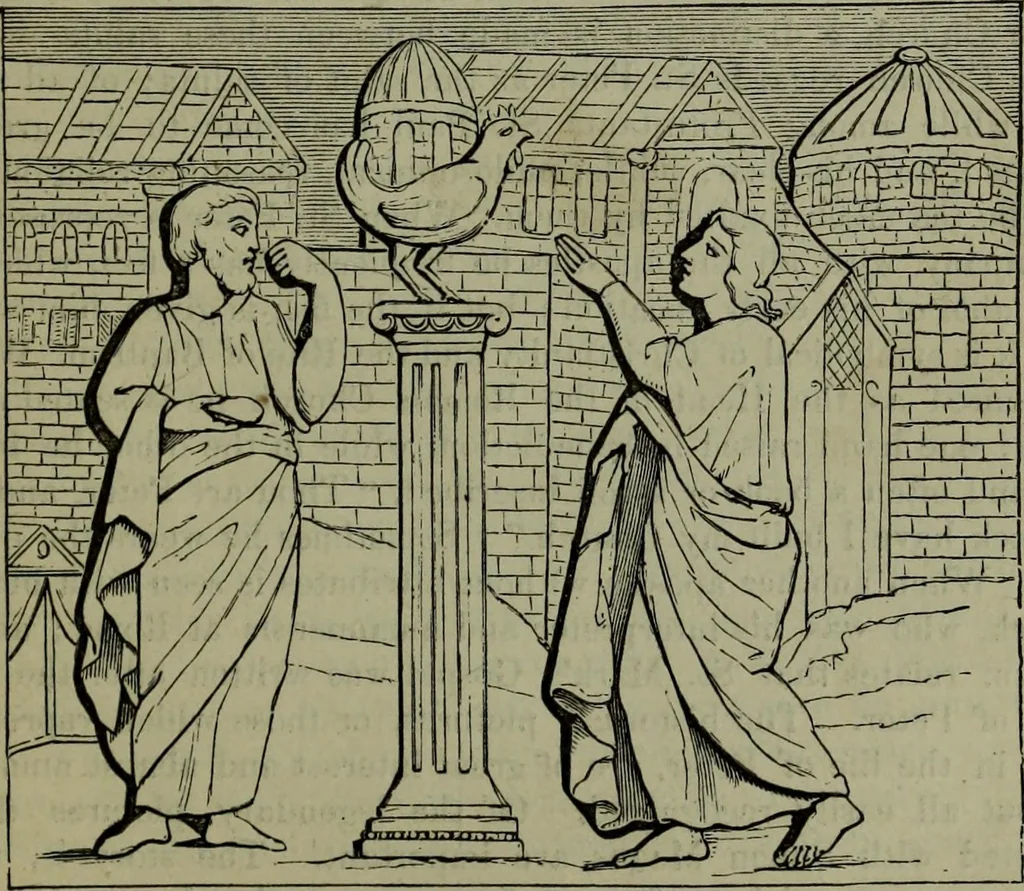 An illustration from A handbook of legendary and mythological art, 1876, leaf 268