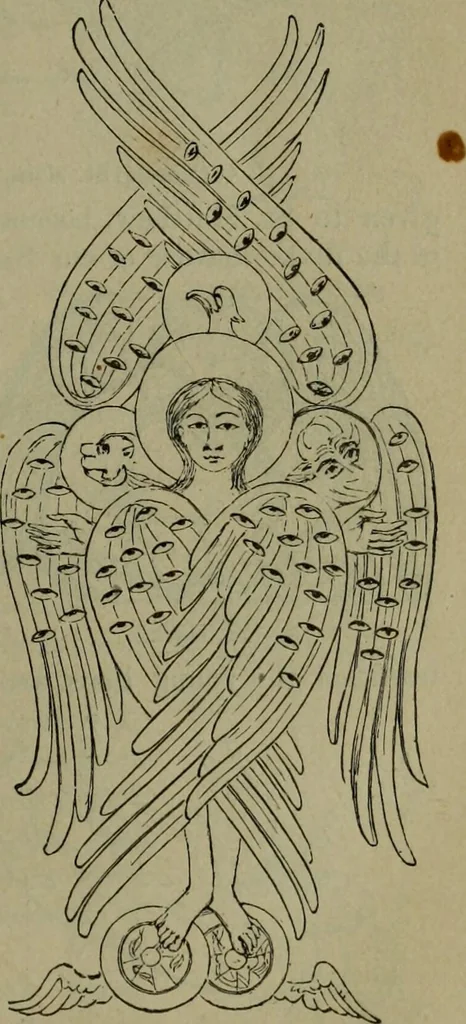 An illustration from A handbook of legendary and mythological art, 1876, leaf 36