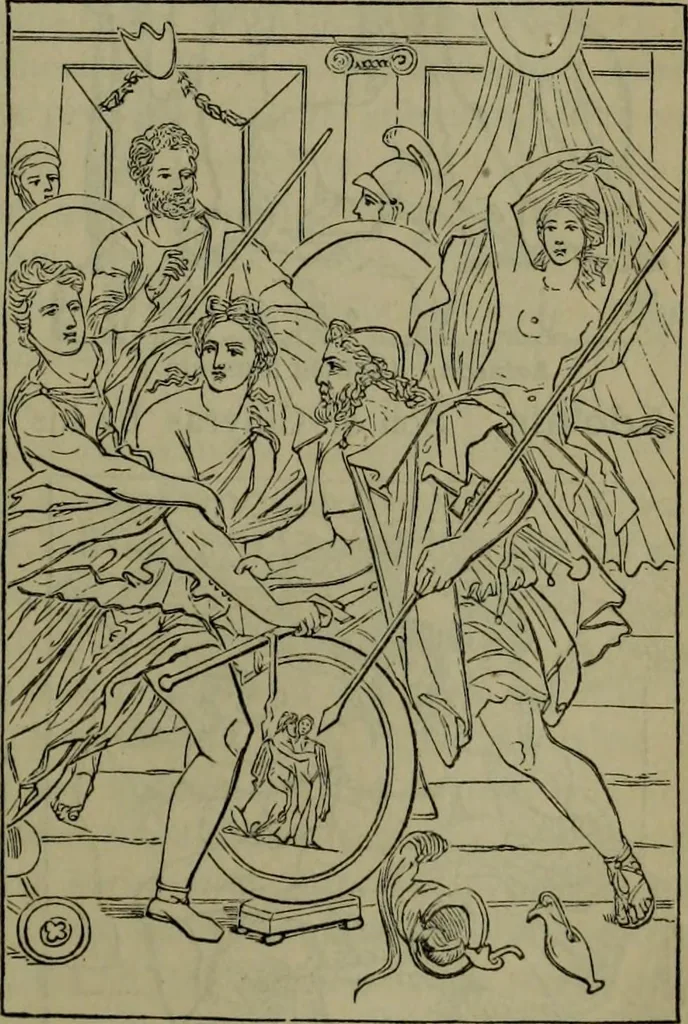 An illustration from A handbook of legendary and mythological art, 1876, leaf 438