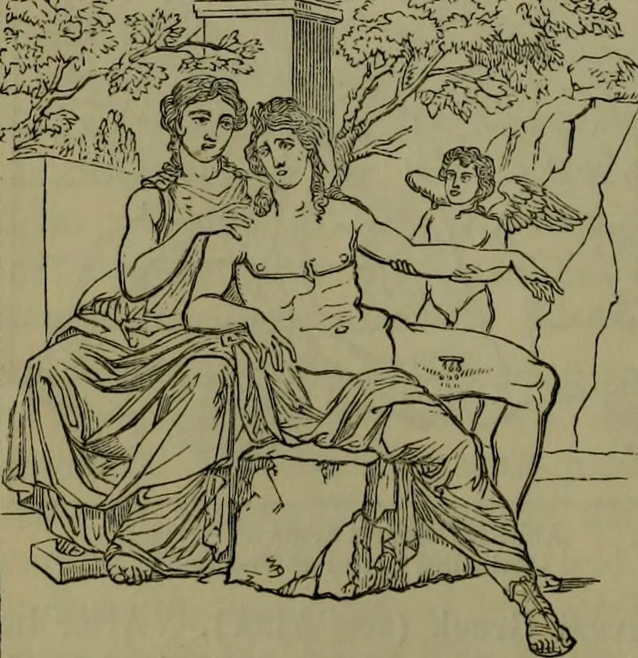 An illustration from A handbook of legendary and mythological art, 1876, leaf 439