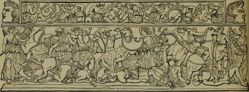 An illustration from A handbook of legendary and mythological art, 1876, leaf 443