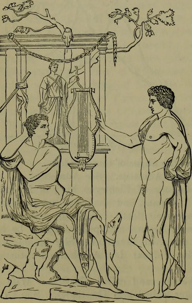 An illustration from A handbook of legendary and mythological art, 1876, leaf 443