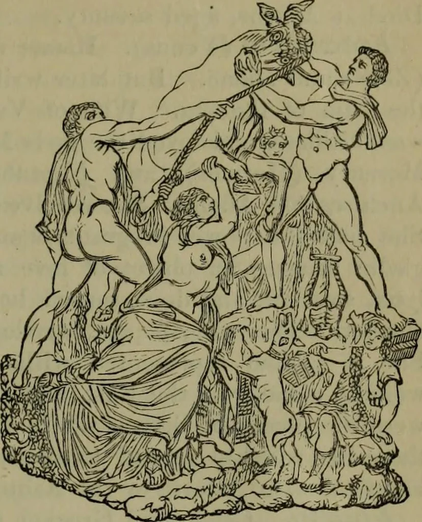 An illustration from A handbook of legendary and mythological art, 1876, leaf 444