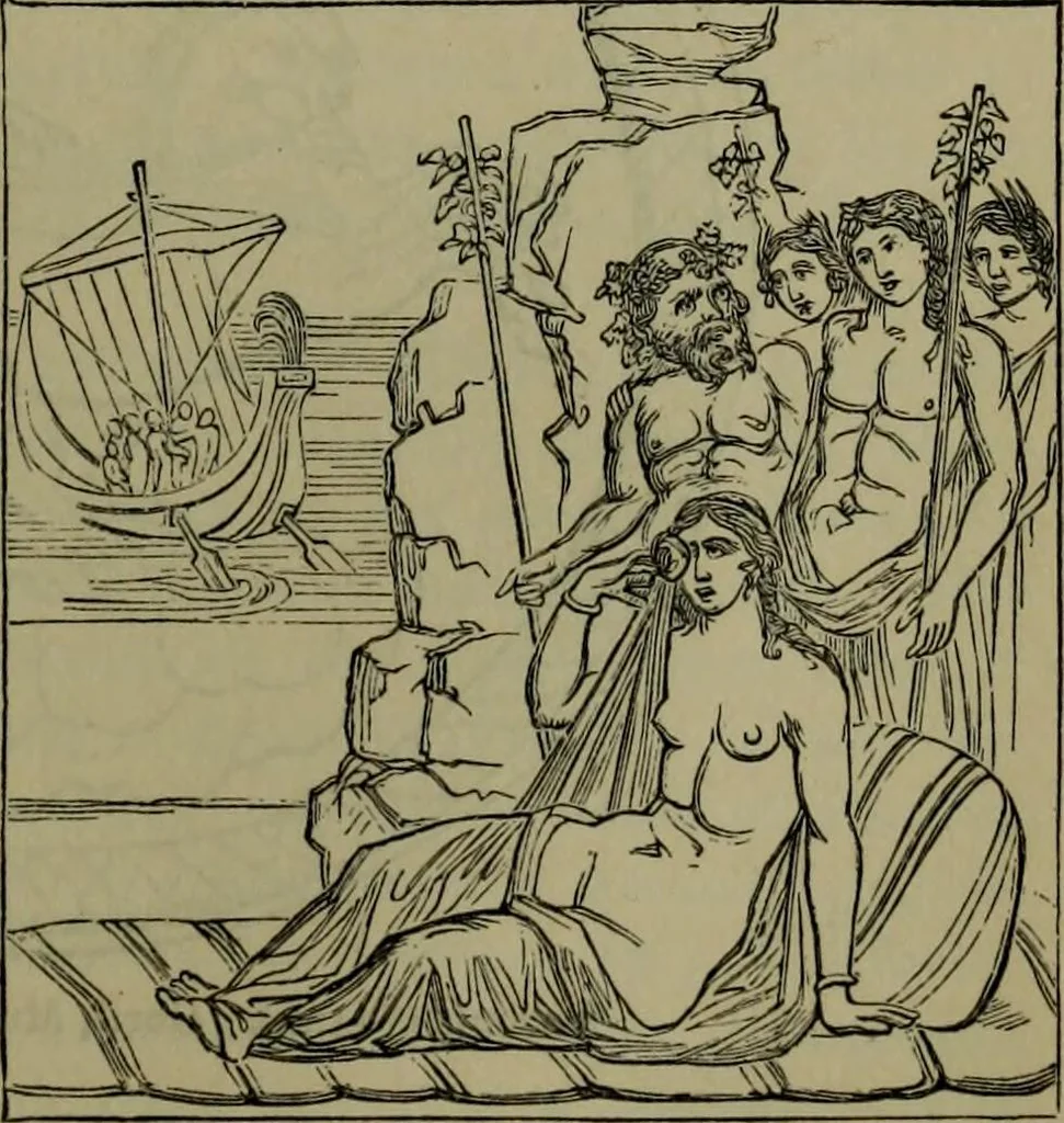 An illustration from A handbook of legendary and mythological art, 1876, leaf 446