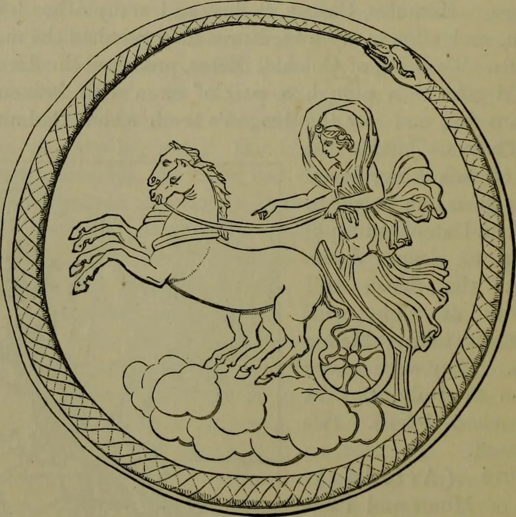 An illustration from A handbook of legendary and mythological art, 1876, leaf 447