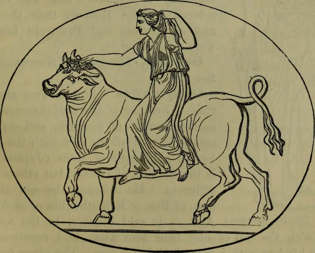 An illustration from A handbook of legendary and mythological art, 1876, leaf 464
