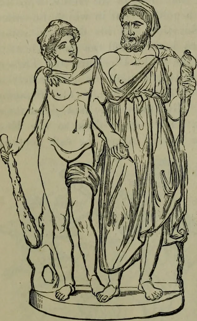 An illustration from A handbook of legendary and mythological art, 1876, leaf 475
