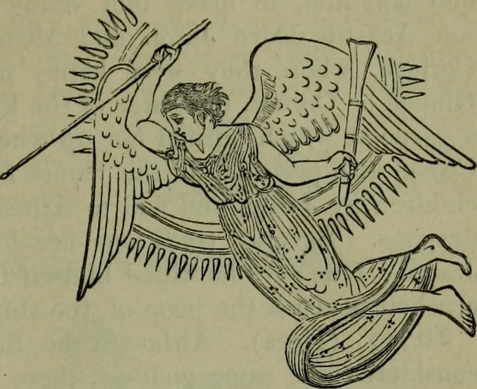 An illustration from A handbook of legendary and mythological art, 1876, leaf 480