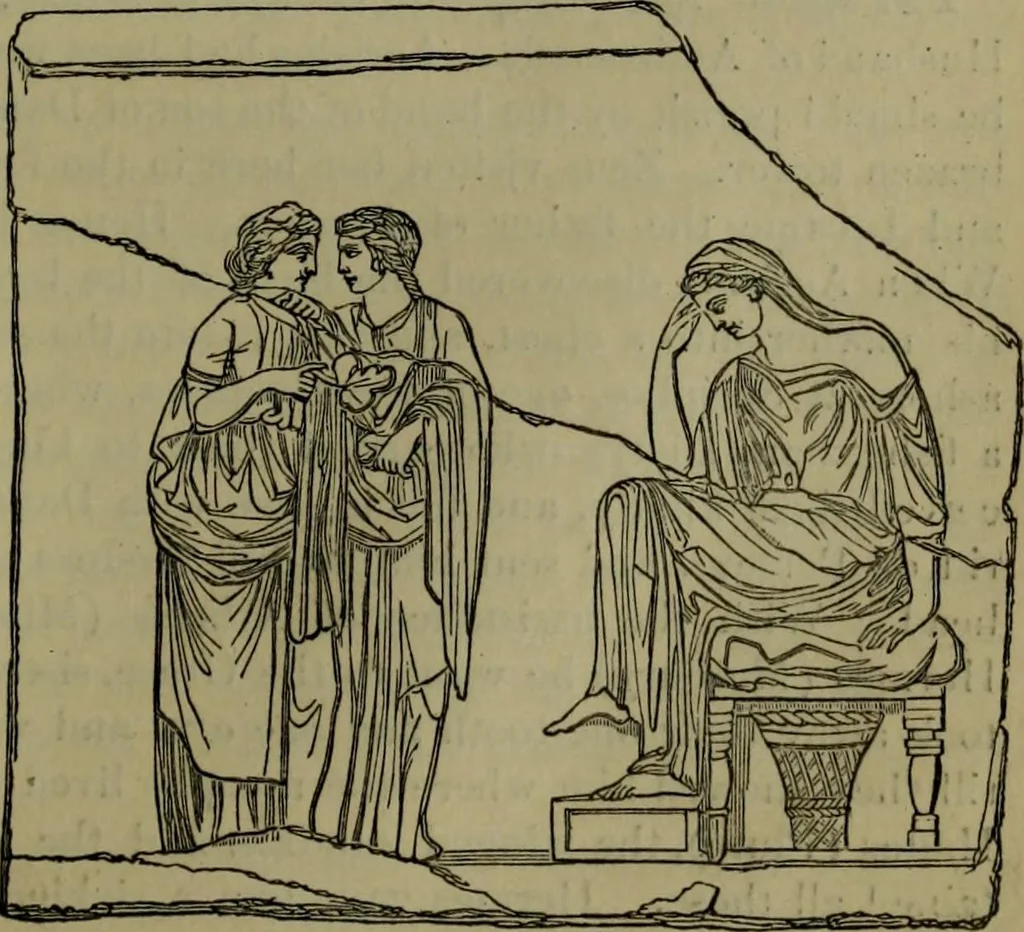An illustration from A handbook of legendary and mythological art, 1876, leaf 496
