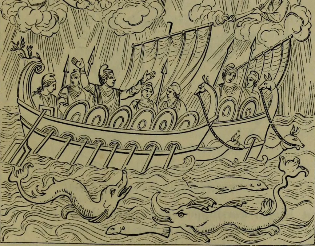 An illustration from A handbook of legendary and mythological art, 1876, leaf 512