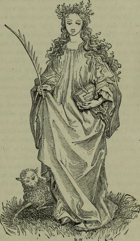 An illustration from A handbook of legendary and mythological art, 1876, leaf 56