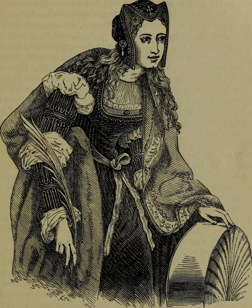 An illustration from A handbook of legendary and mythological art, 1876, leaf 92