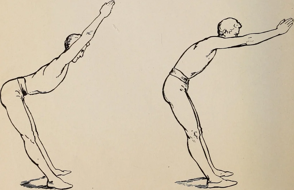 An illustration from Handbook of lessons in physical training and games for the Philadelphia public schools, 1910, leaf 16