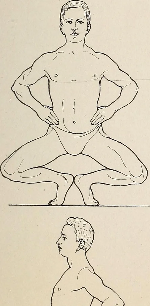 An illustration from Handbook of lessons in physical training and games for the Philadelphia public schools, 1910, leaf 17