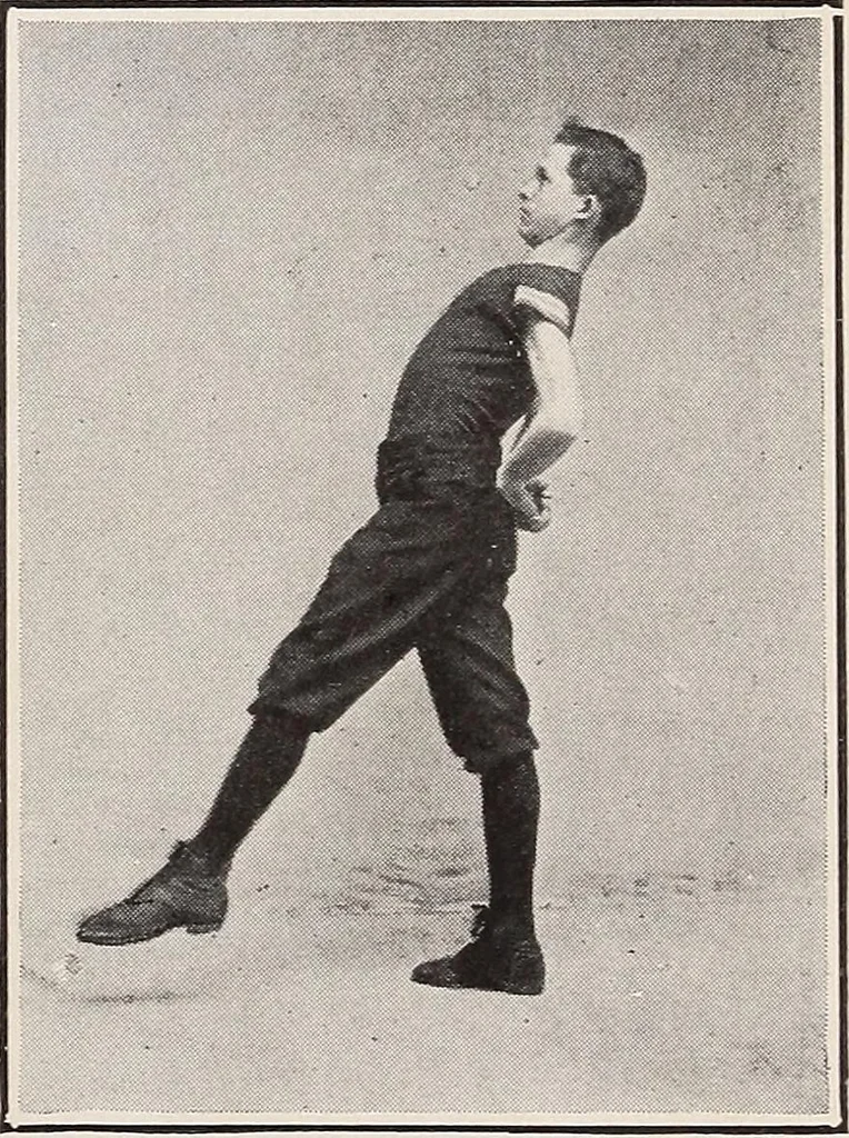 An illustration from Handbook of lessons in physical training and games for the Philadelphia public schools, 1910, leaf 25