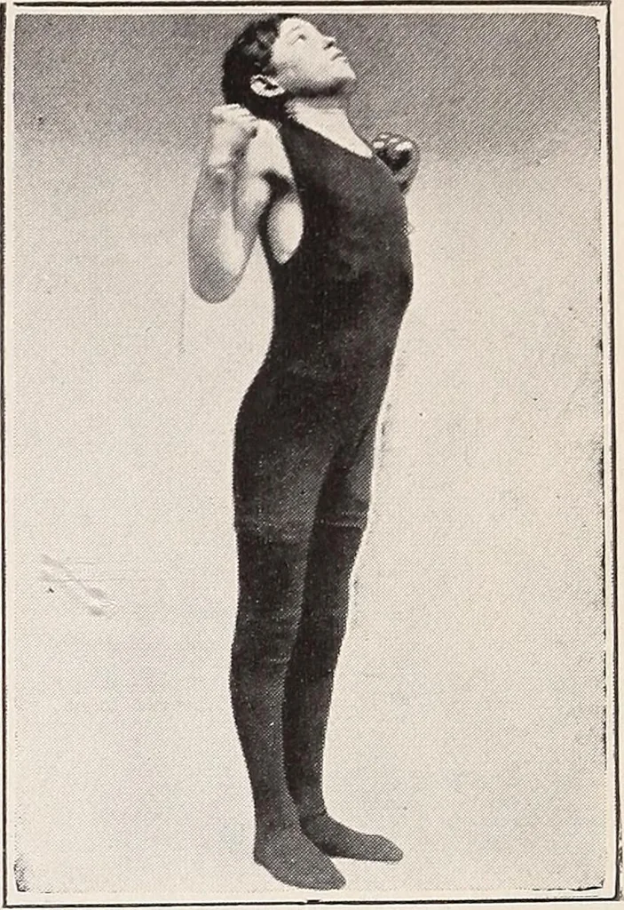 An illustration from Handbook of lessons in physical training and games for the Philadelphia public schools, 1910, leaf 27