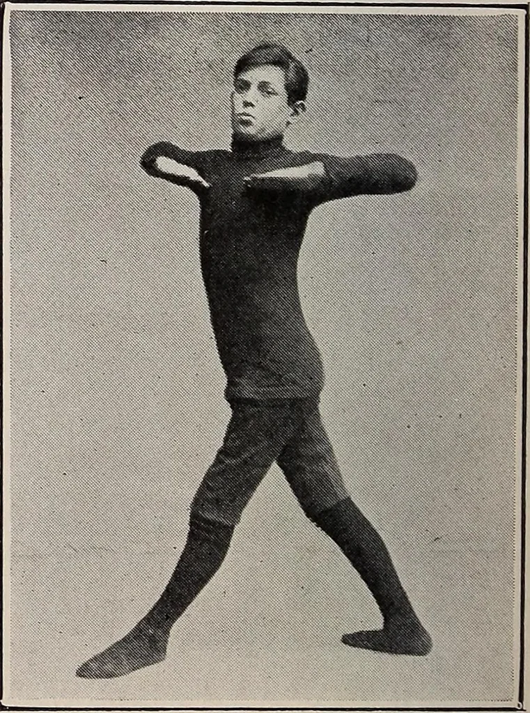 An illustration from Handbook of lessons in physical training and games for the Philadelphia public schools, 1910, leaf 28