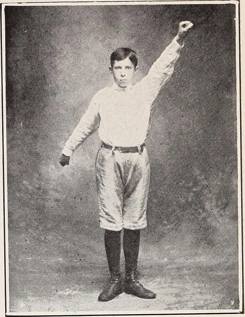 An illustration from Handbook of lessons in physical training and games for the Philadelphia public schools, 1910, leaf 29