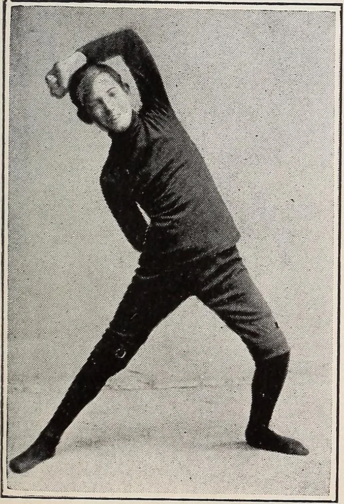 An illustration from Handbook of lessons in physical training and games for the Philadelphia public schools, 1910, leaf 33
