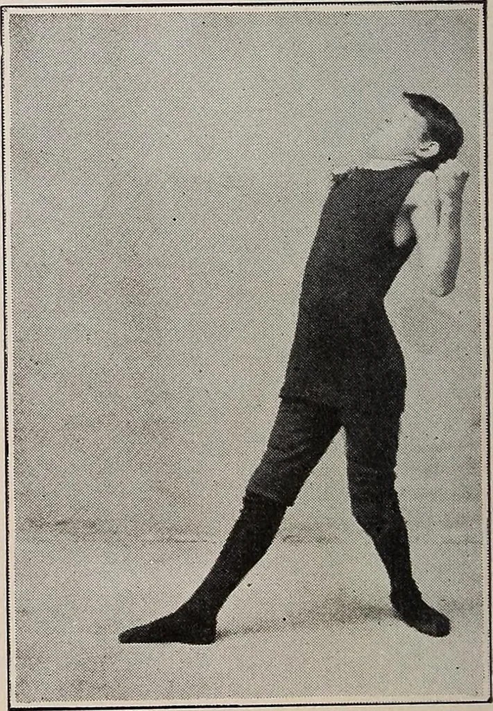 An illustration from Handbook of lessons in physical training and games for the Philadelphia public schools, 1910, leaf 34