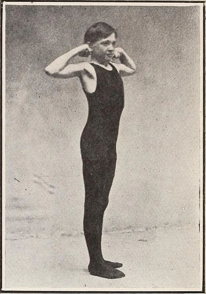 An illustration from Handbook of lessons in physical training and games for the Philadelphia public schools, 1910, leaf 35