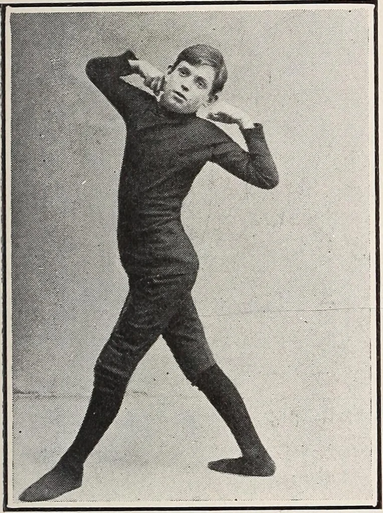 An illustration from Handbook of lessons in physical training and games for the Philadelphia public schools, 1910, leaf 35
