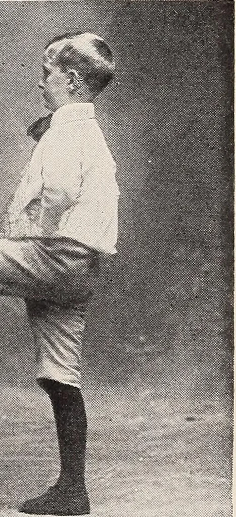 An illustration from Handbook of lessons in physical training and games for the Philadelphia public schools, 1910, leaf 35
