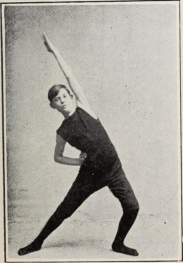An illustration from Handbook of lessons in physical training and games for the Philadelphia public schools, 1910, leaf 37
