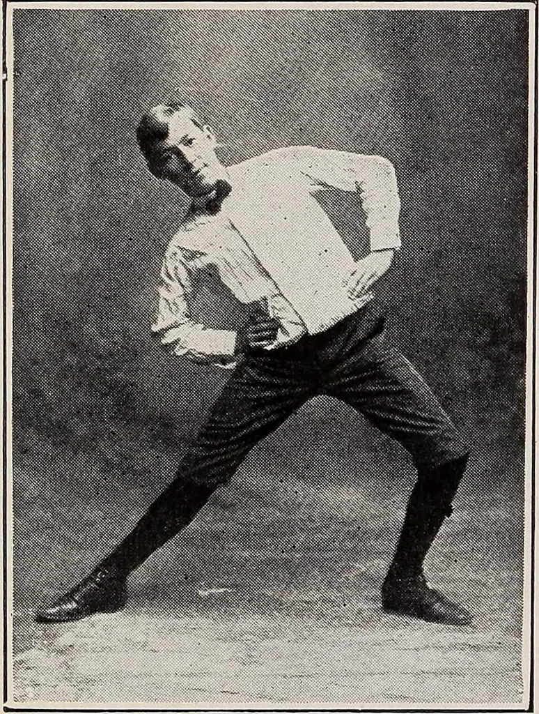 An illustration from Handbook of lessons in physical training and games for the Philadelphia public schools, 1910, leaf 40