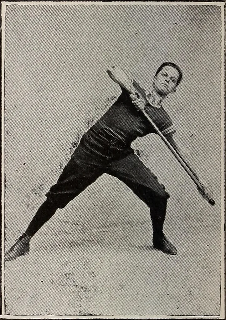 An illustration from Handbook of lessons in physical training and games for the Philadelphia public schools, 1910, leaf 42