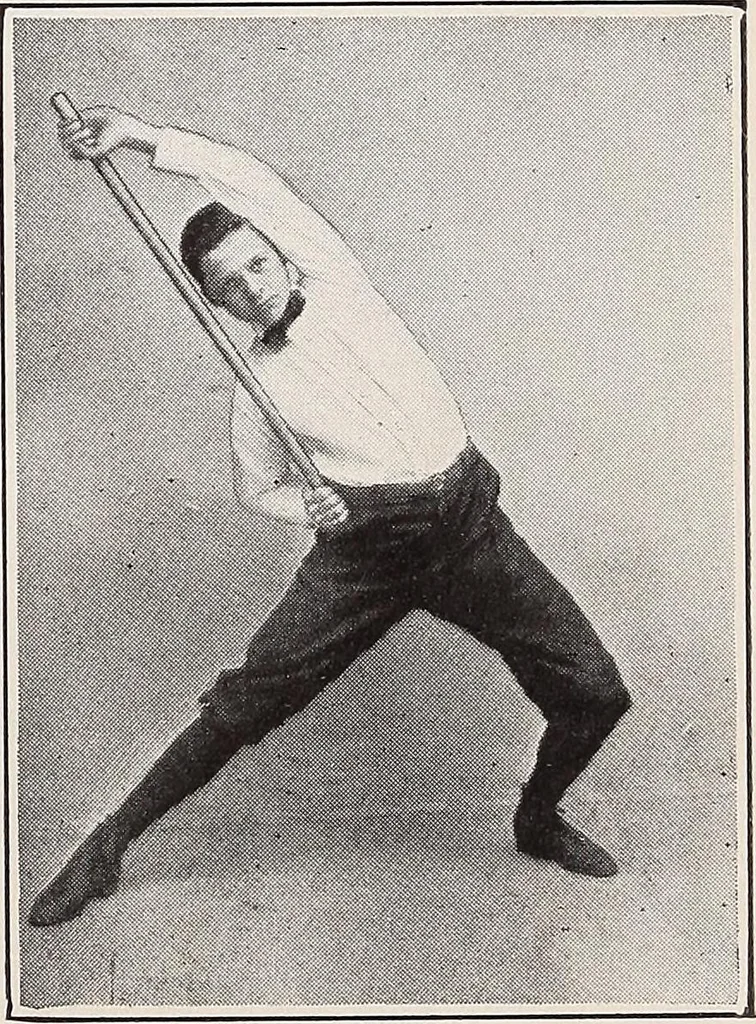 An illustration from Handbook of lessons in physical training and games for the Philadelphia public schools, 1910, leaf 49