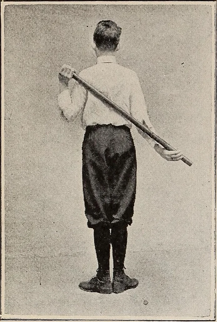 An illustration from Handbook of lessons in physical training and games for the Philadelphia public schools, 1910, leaf 52