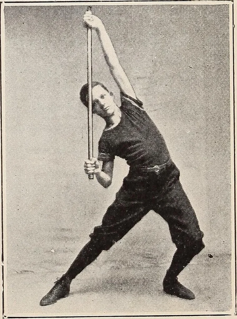 An illustration from Handbook of lessons in physical training and games for the Philadelphia public schools, 1910, leaf 53