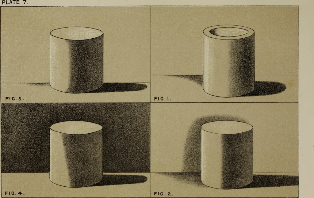 An illustration from Handbook of light and shade, with especial reference to model drawing, 1880, leaf 48
