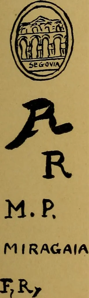 An illustration from Handbook of marks on pottery & porcelain, 1909, leaf 107