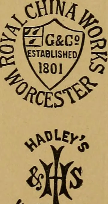An illustration from Handbook of marks on pottery & porcelain, 1909, leaf 117