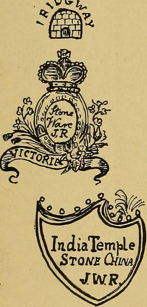 An illustration from Handbook of marks on pottery & porcelain, 1909, leaf 126