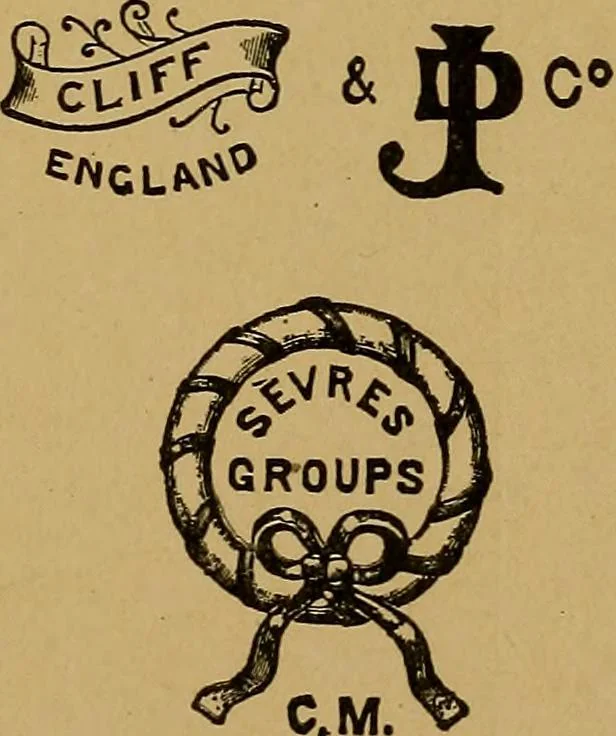 An illustration from Handbook of marks on pottery & porcelain, 1909, leaf 133